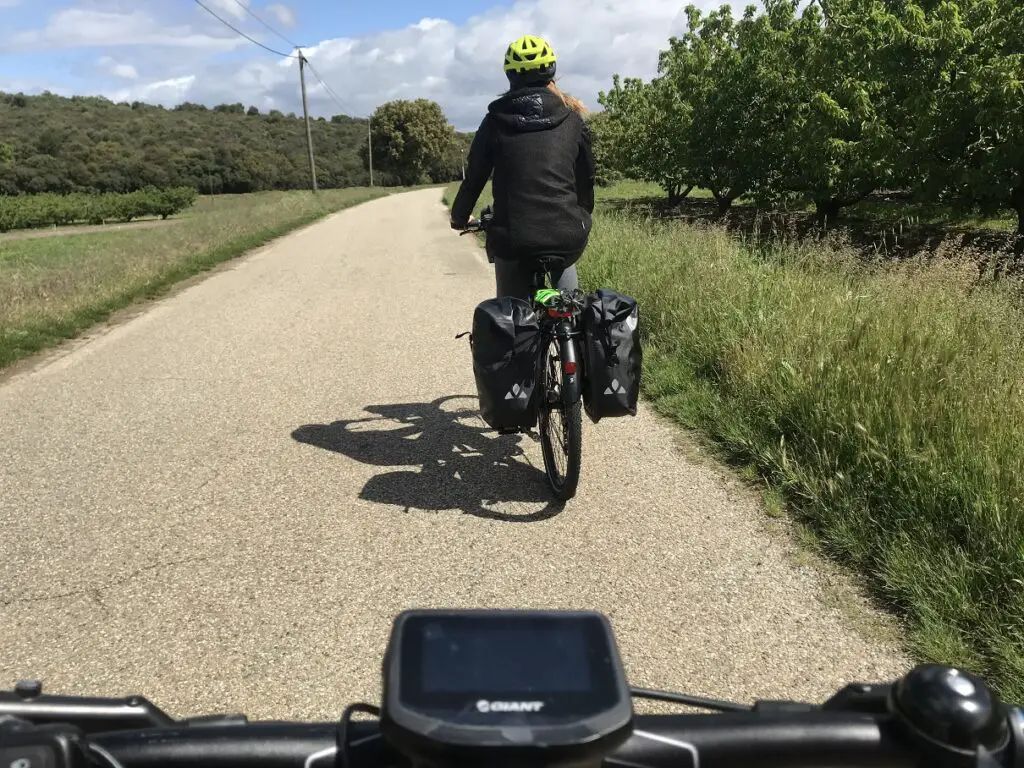 en quittant Malaucène en direction des gorges de Toulourenc en vélo