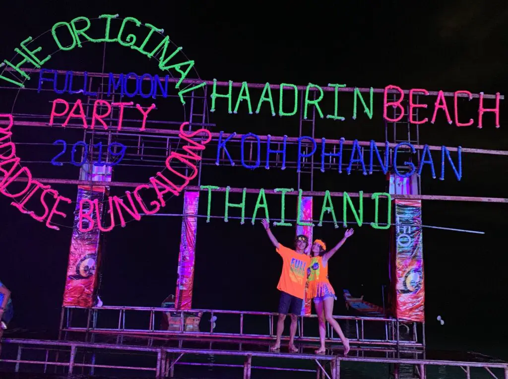 Full Moon Party sur l'île de Koh Phangan en Thailande 