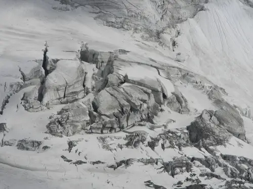 Glacier de Bionnassay durant l'ascension du Mont-Blanc