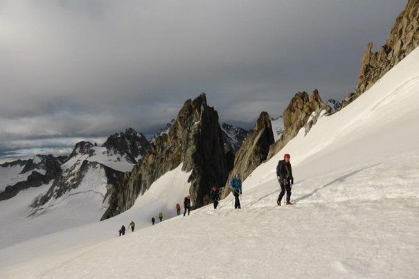 Le Glacier du Trient en randonnée alpine, il se situe en haute savoie