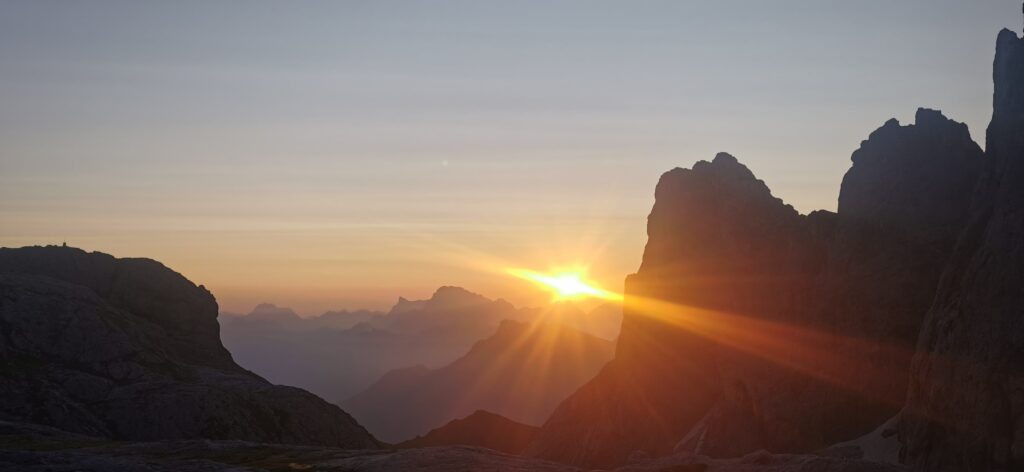 rifugio mulaz lever de soleil