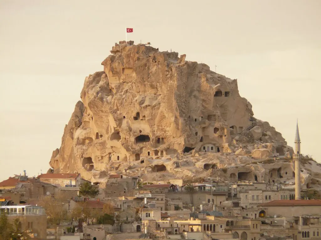 La citadelle d'Uçhisar en Cappadoce