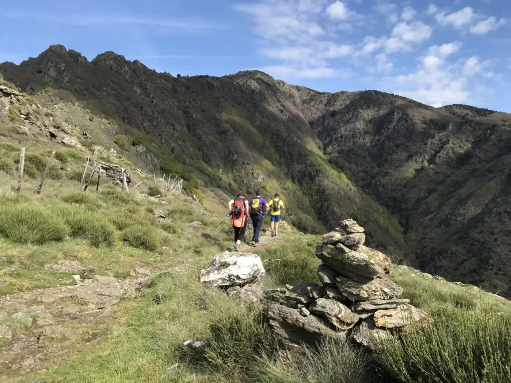 Les kairns en plus d'un excellent balisage sur les 4000 marches