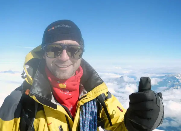 mon arrivée au sommet du Mont-Blanc