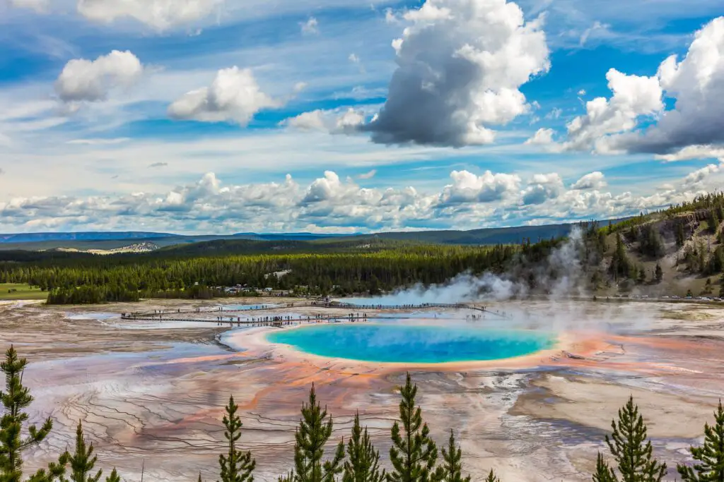 Parc national de Yellowstone aux Etats-Unis