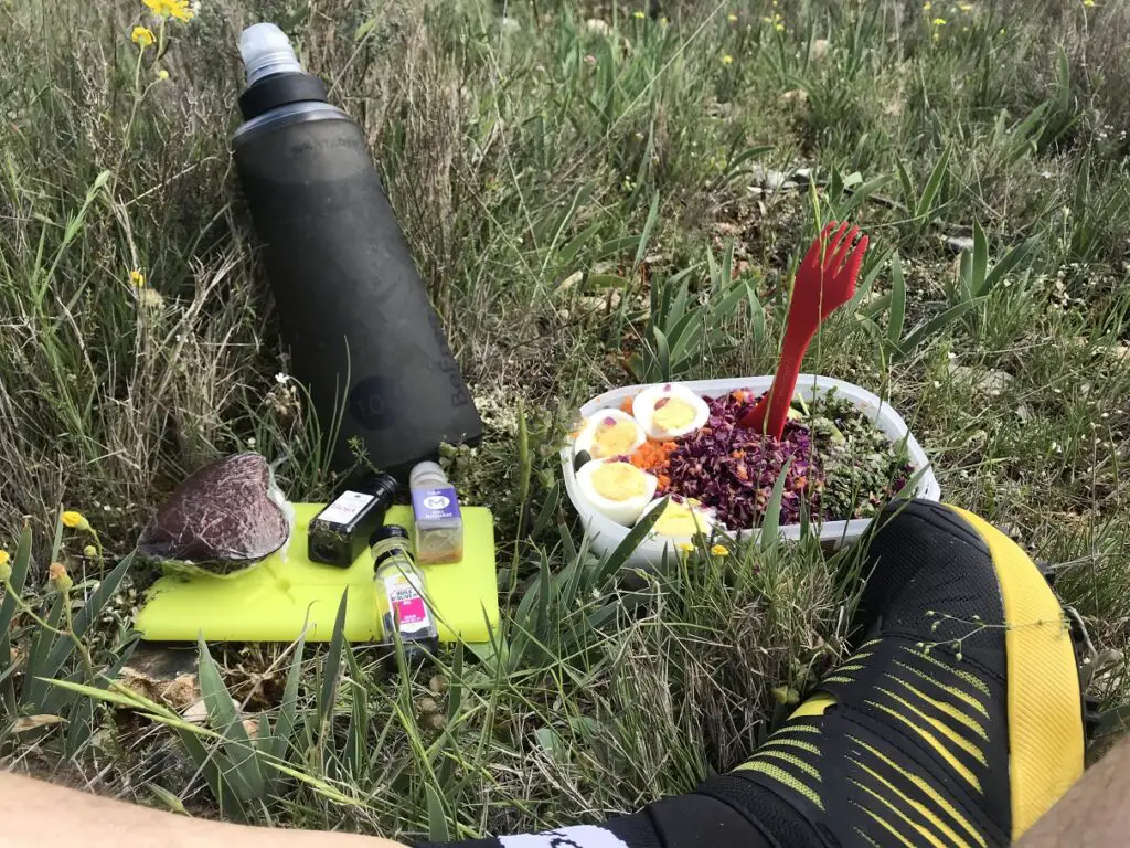 pique-nique sur le tour du Mont ventoux à vélo