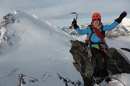 Sommet de la Lenzspitze en suisse