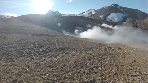 soufrière près du refuge d'Alftavatn en Islande