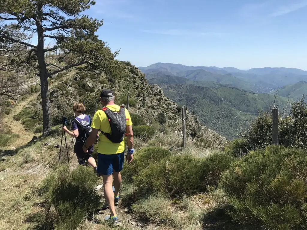 sur les cretes avant d'arriver à aire de côtes dans le massif des cévennes