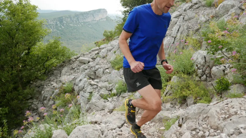 test chaussure trail au Pic saint loup pres de montpellier