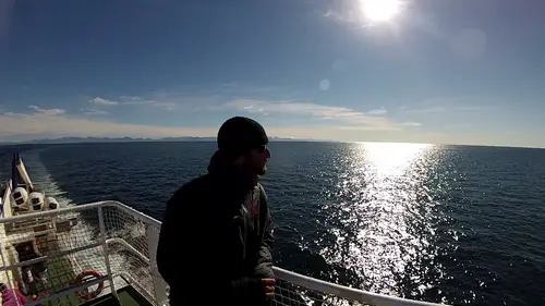 traversée en bateau pour aller à Hornstrandir en Islande 