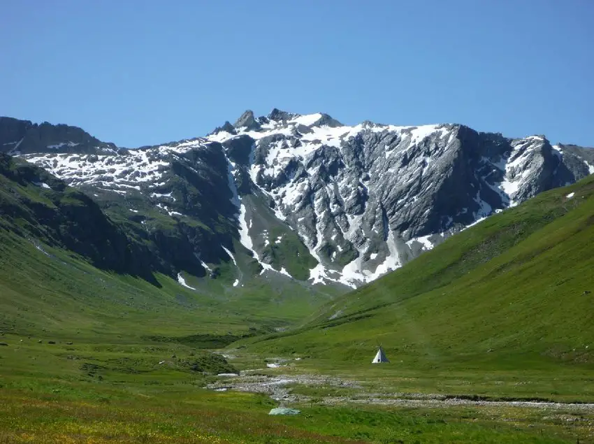 vallée de Juf sur la transalpine