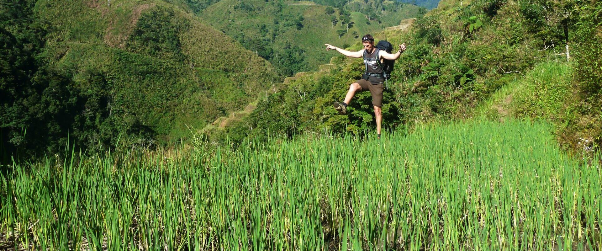 Visite d'une rizière aux Philippines