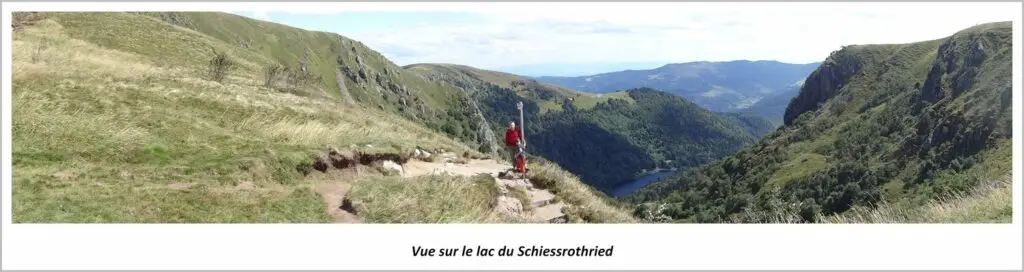 Vue sur le lac du Schiessrothried dans les Vosges