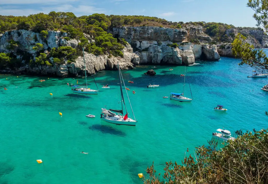 cala macarella à Minorque