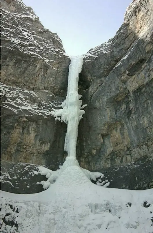 « Fear foot symetry » au canada escalade de glace