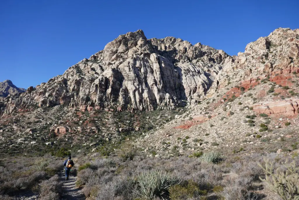 Grimpe sur les voies de Red Rocks