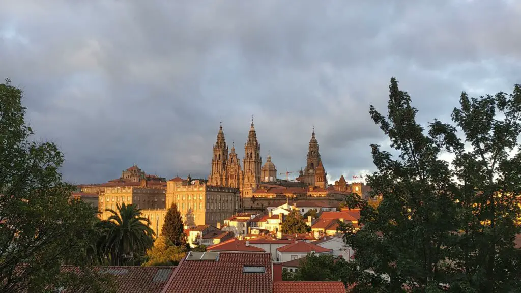La ville de saint jacques de Compostelle en Espagne