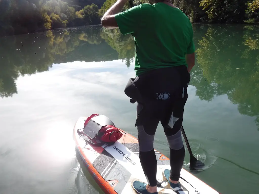 Test sur paddle du chargeur solaire de la marque Sunslice