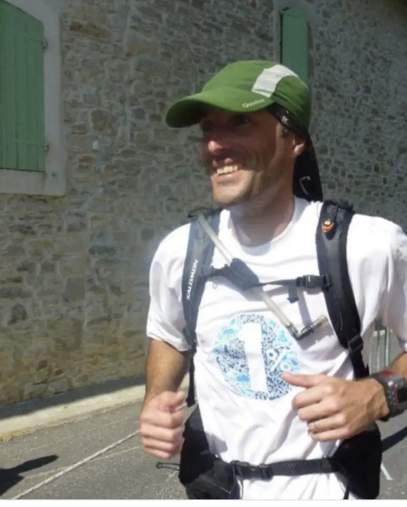 Thibault Walter lors de la course du festa trail, l'Hortus