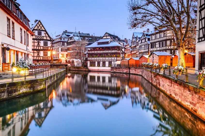 Le quartier de la petite France à Strasbourg