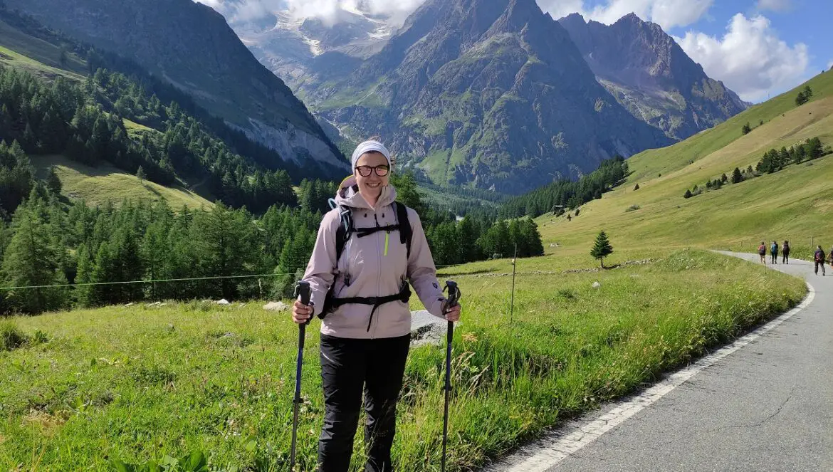test sur le Tour du Mont-Blanc de la veste odin Helly Hansen pour femme