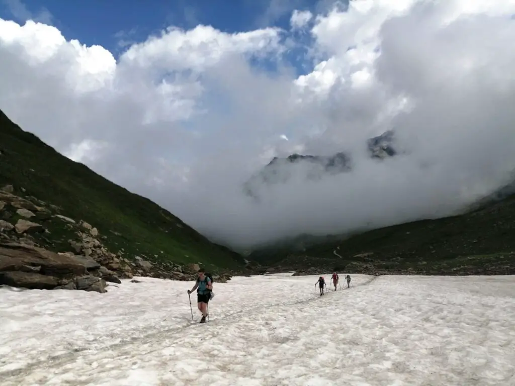 tour du Mont-Blanc névé