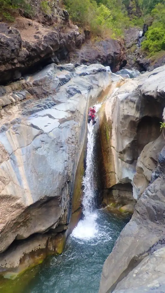 Canyon Bras rouge sur l'ile de la réunion