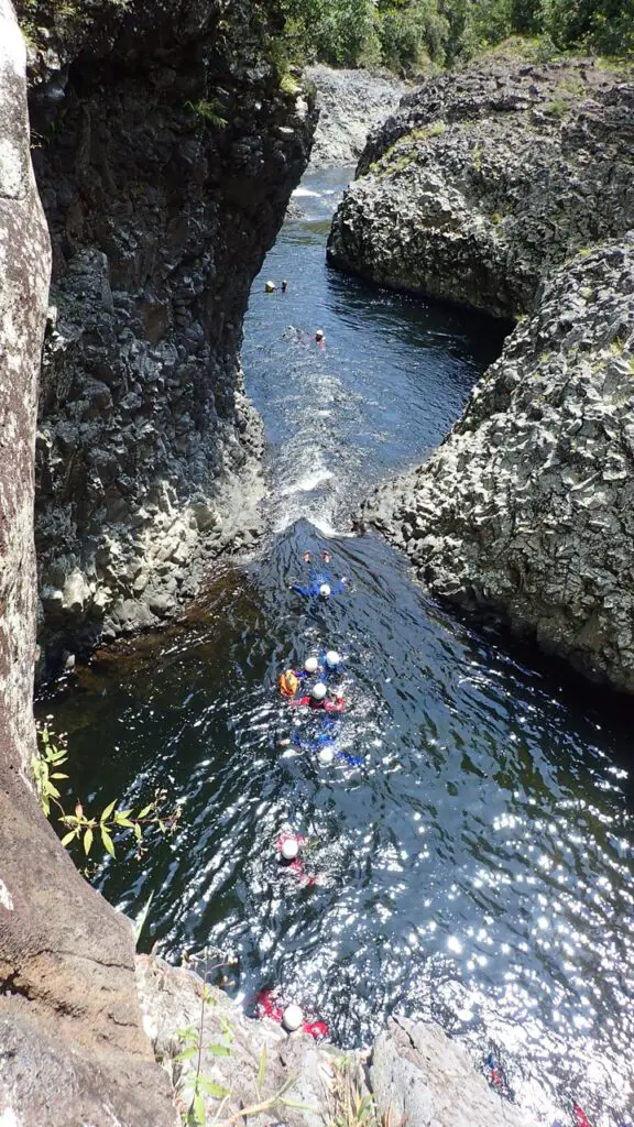 Canyon de la Rivière des roches sur l'ile de la réunion