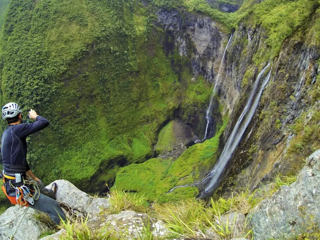 Canyon trou de fer rivière Mat plaine des palmistes à l'ile de la réunion