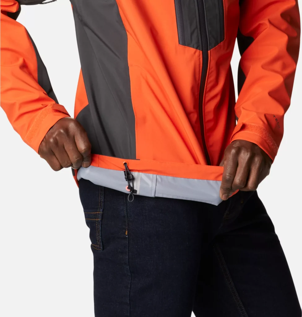 Détails du serrage de la veste Peak Creek pour homme de Columbia