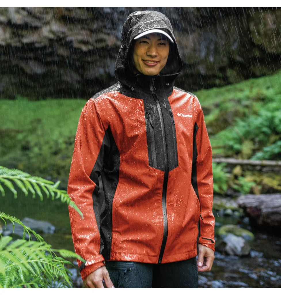 Test de la veste Peak Creek de Columbia sous  la pluie