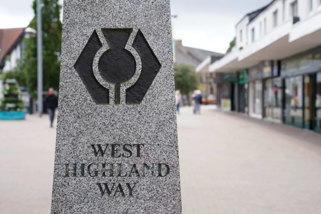 Les balises de la West Highland Way