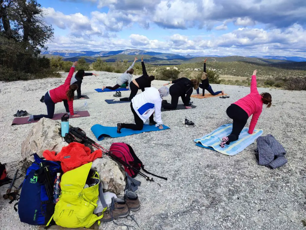 Yoga et randonnée dans l'arrière pays de Montpellier