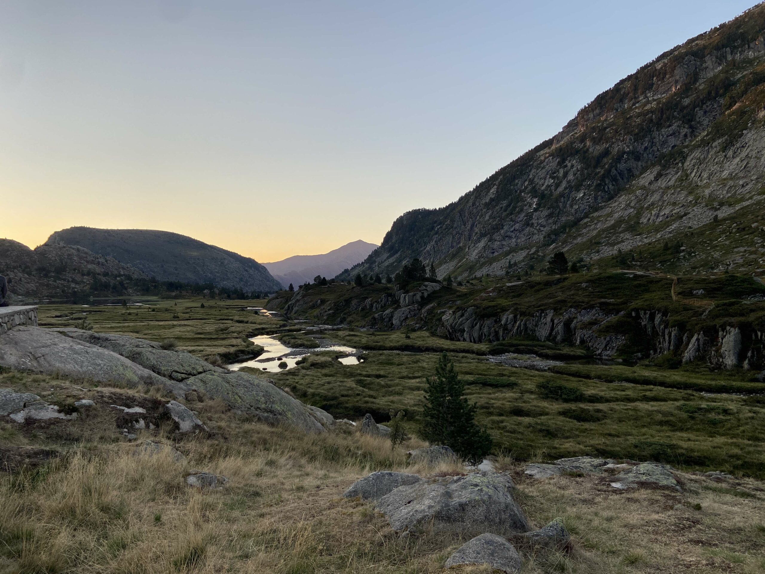 Coucher de soleil au refuge de Bassies