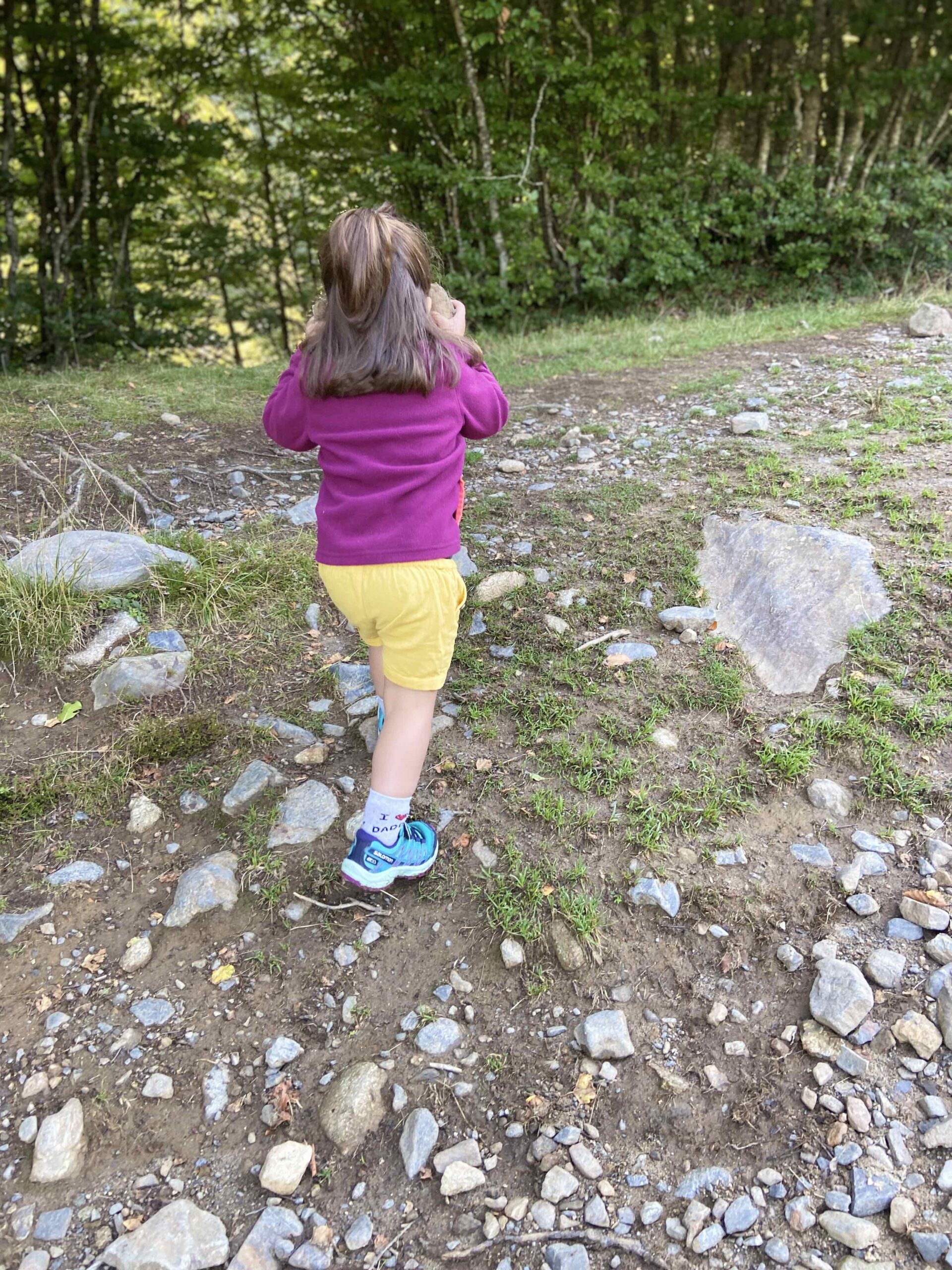 Montée au col de Saleix près de Bassies pendant la randonnée en famille dans les Pyrénées ariégeoises