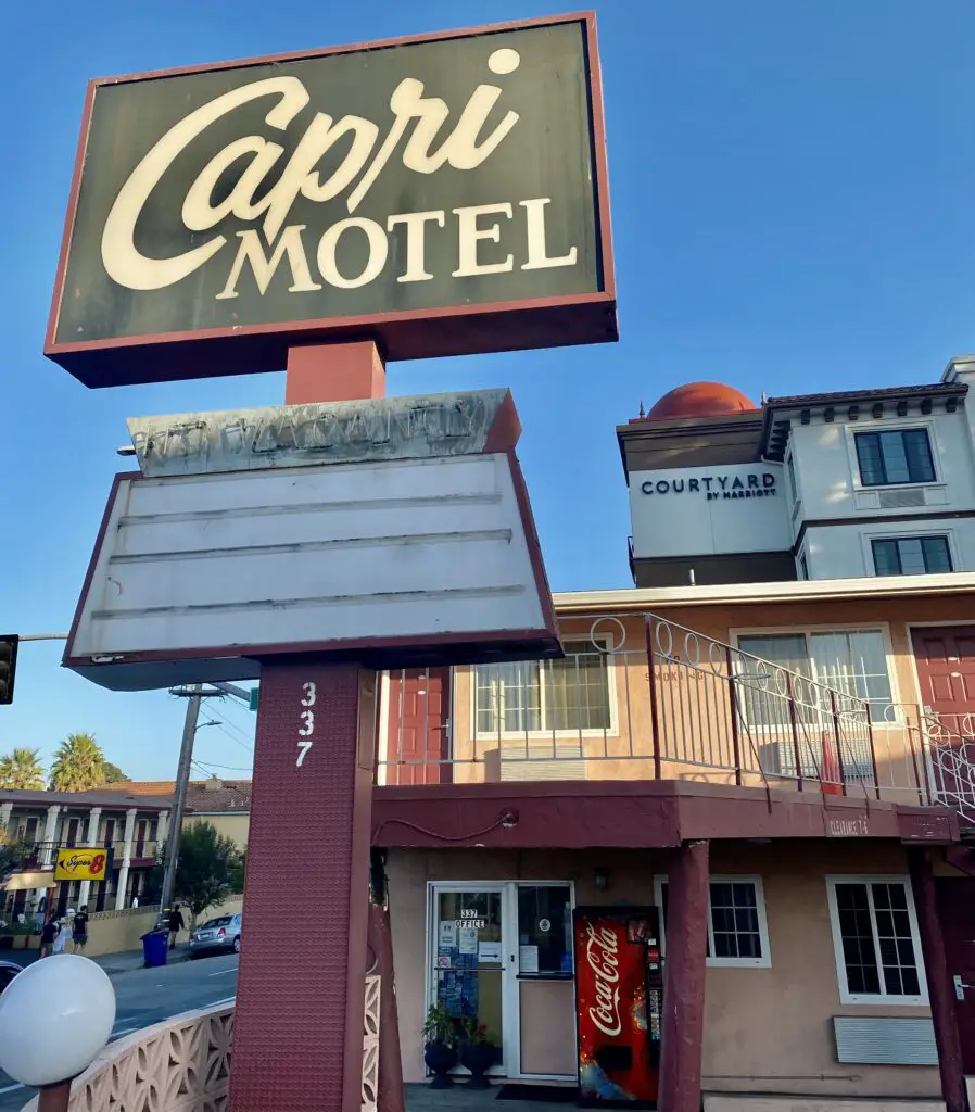 Notre premier motel a Santa Cruz 