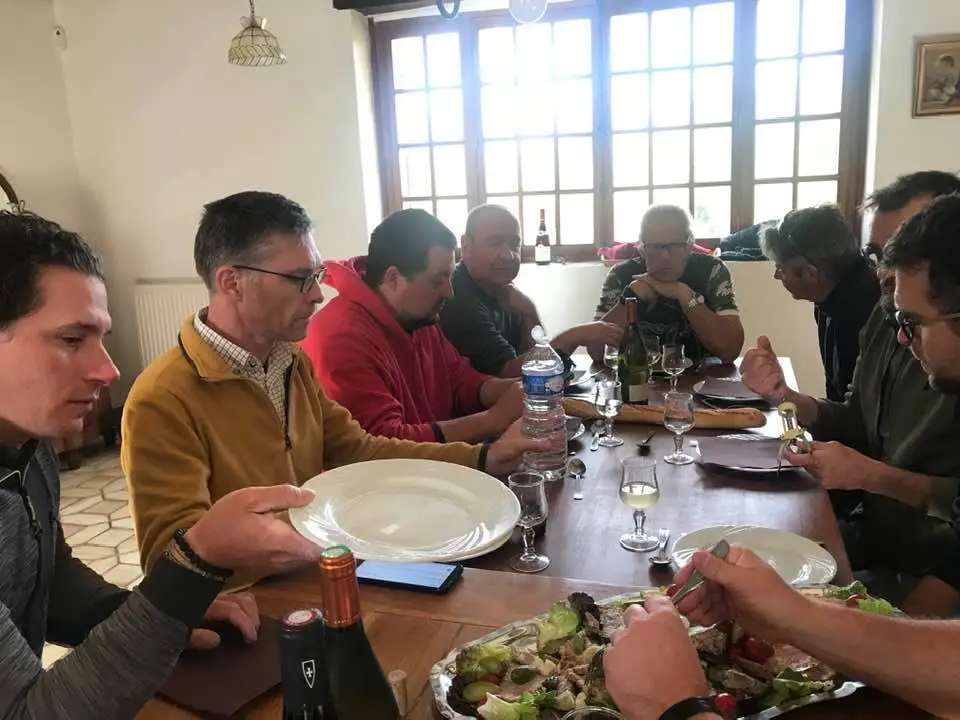 Repas du midi au gite de l'éphémère de Bourgogne