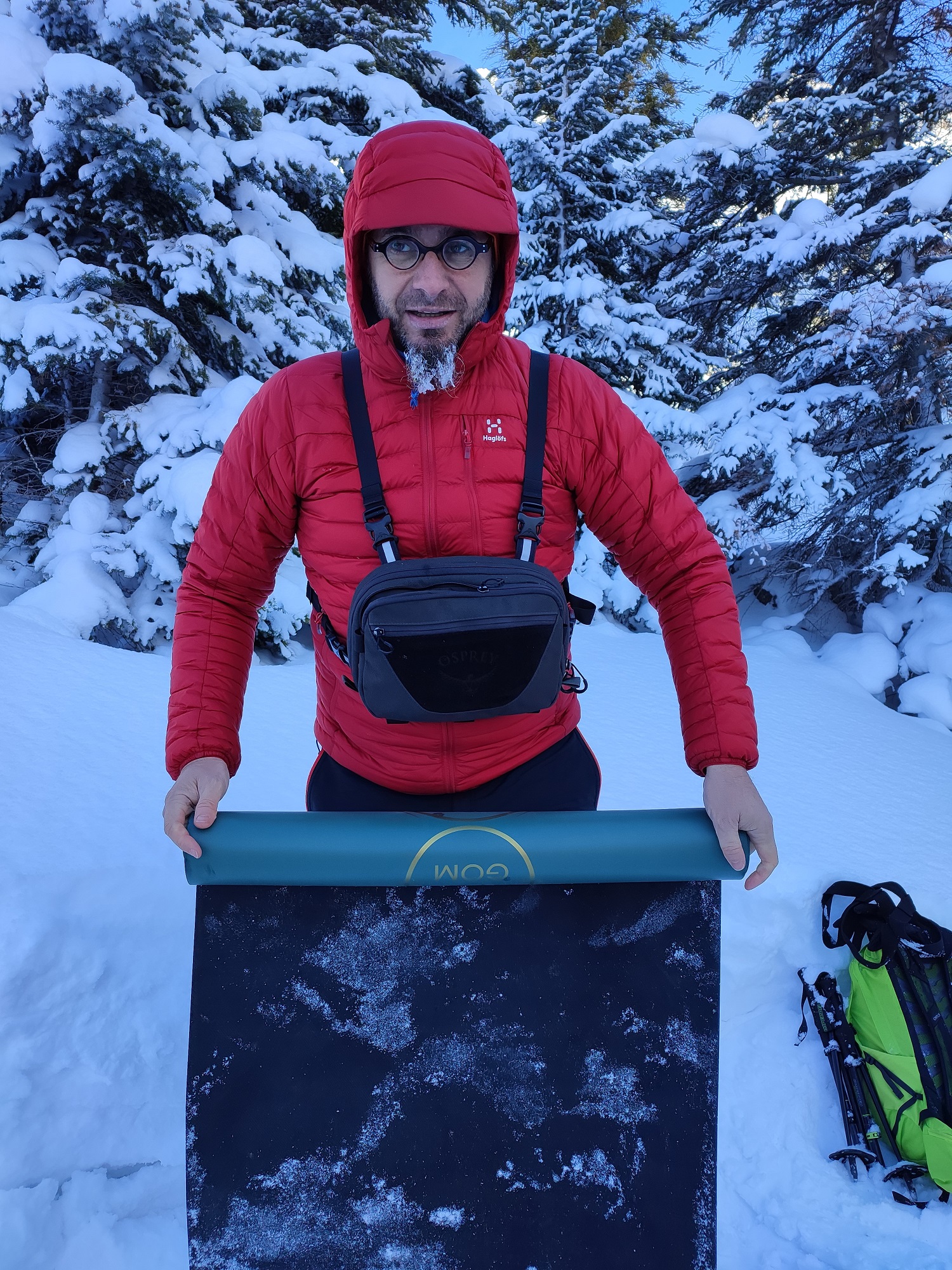 Retour terrain de la doudoune haglofs à -10°C