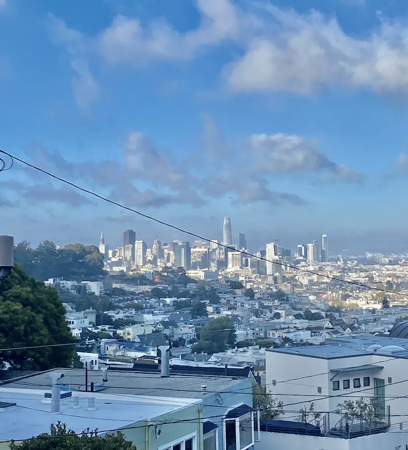 Vue sur San Francisco depuis Twin Peaks 