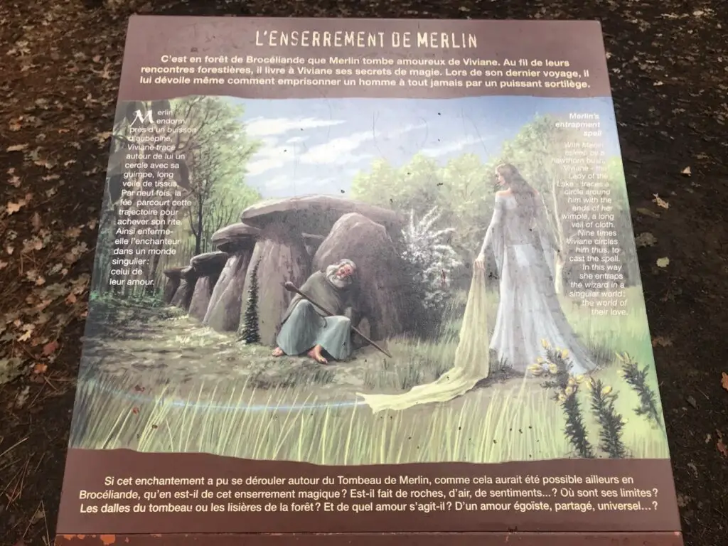 le tombeau de Merlin dans la forêt de Brocéliande