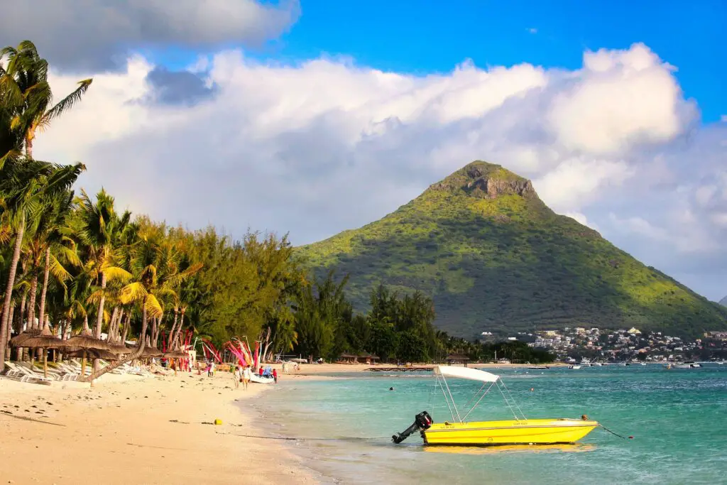 plage flic en flac à l'île maurice