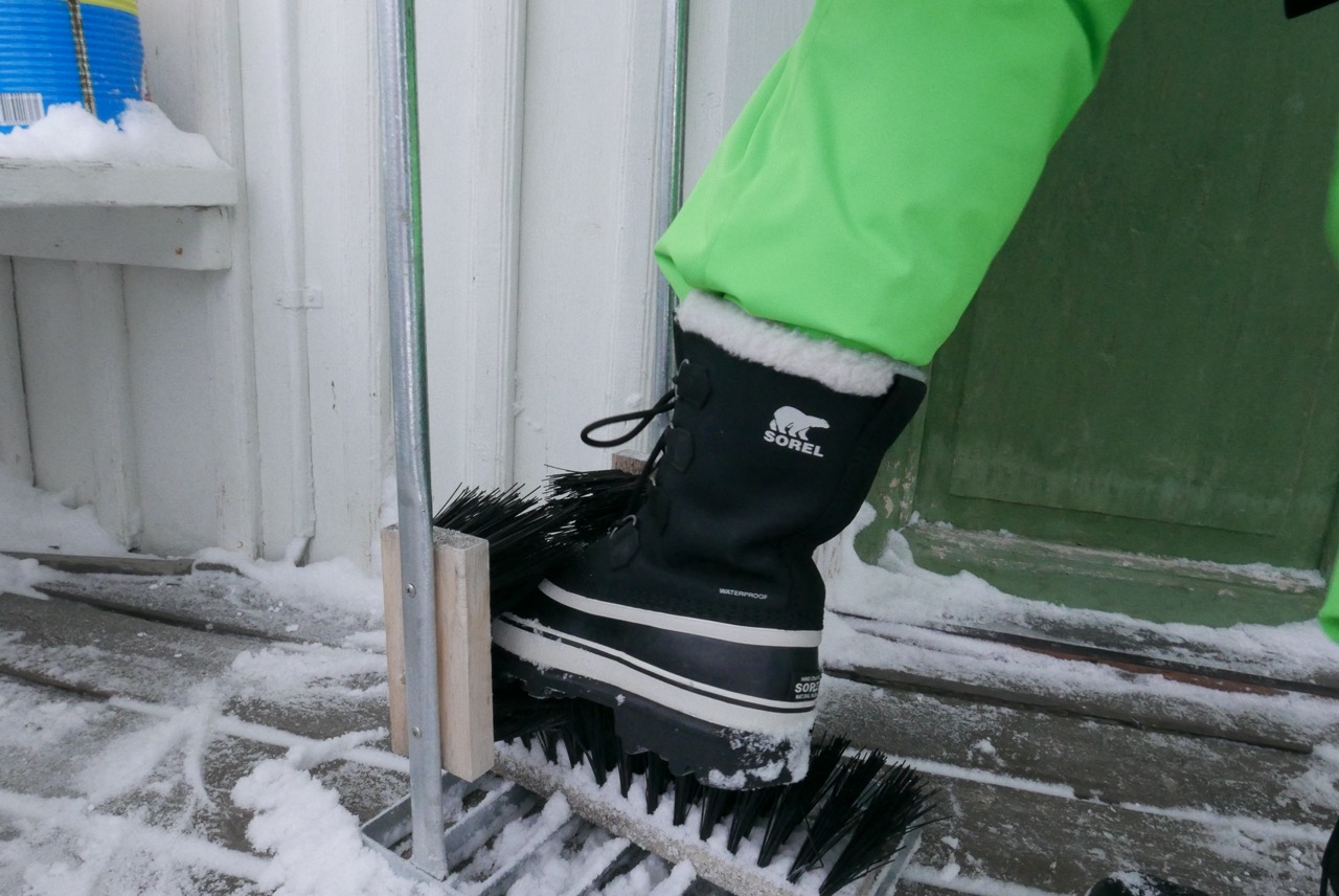 pour nettoyer vos chaussures de la neige