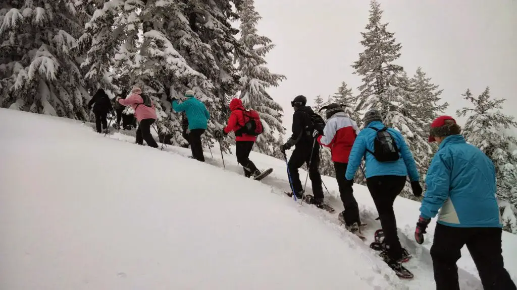 Raquettes à neige dans les Pyrénées en Ariège