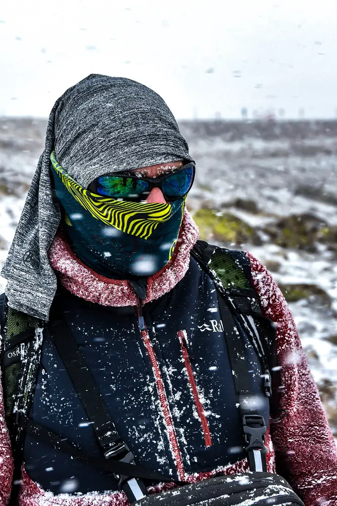 test de la polaire RAB sous la neige en Turquie