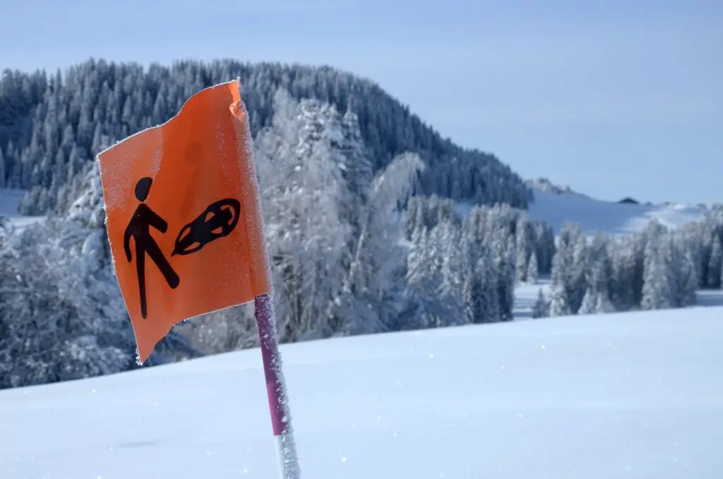 Raquettes à neige aux Menuires