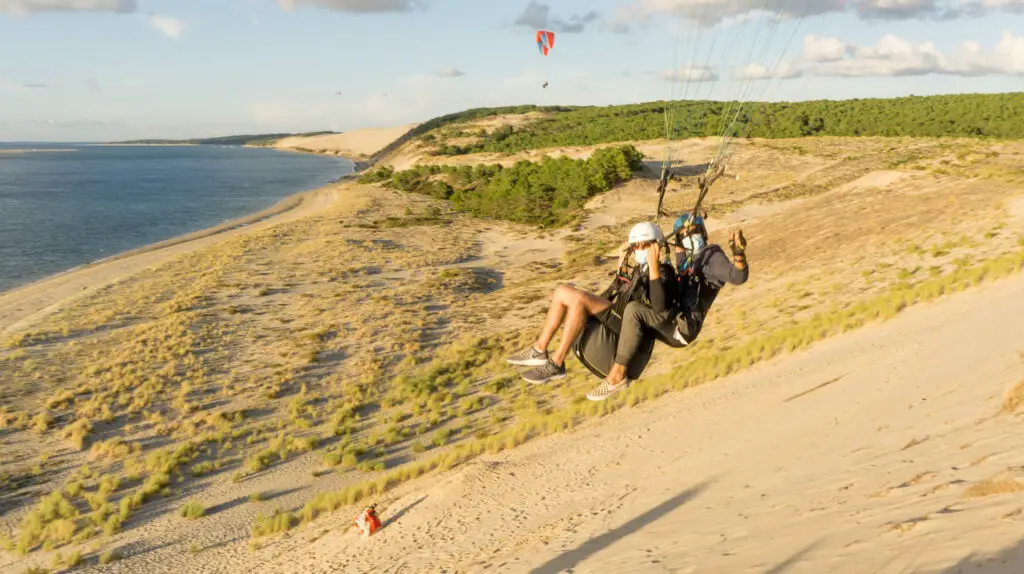 Baptême de parapente près d'arcachon