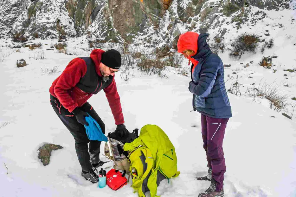 Sac à dos capacité 30 L pour la randonnée en hiver