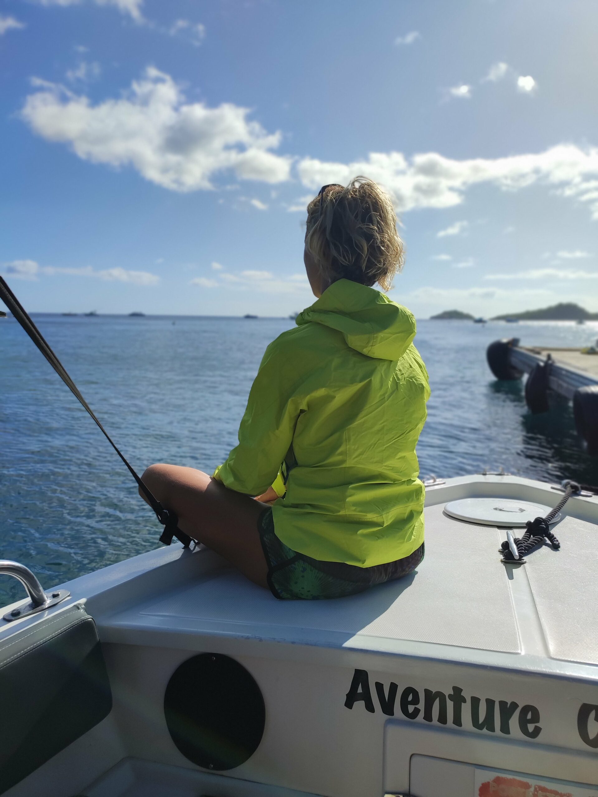 Test terrain veste femme imperméable en bateau