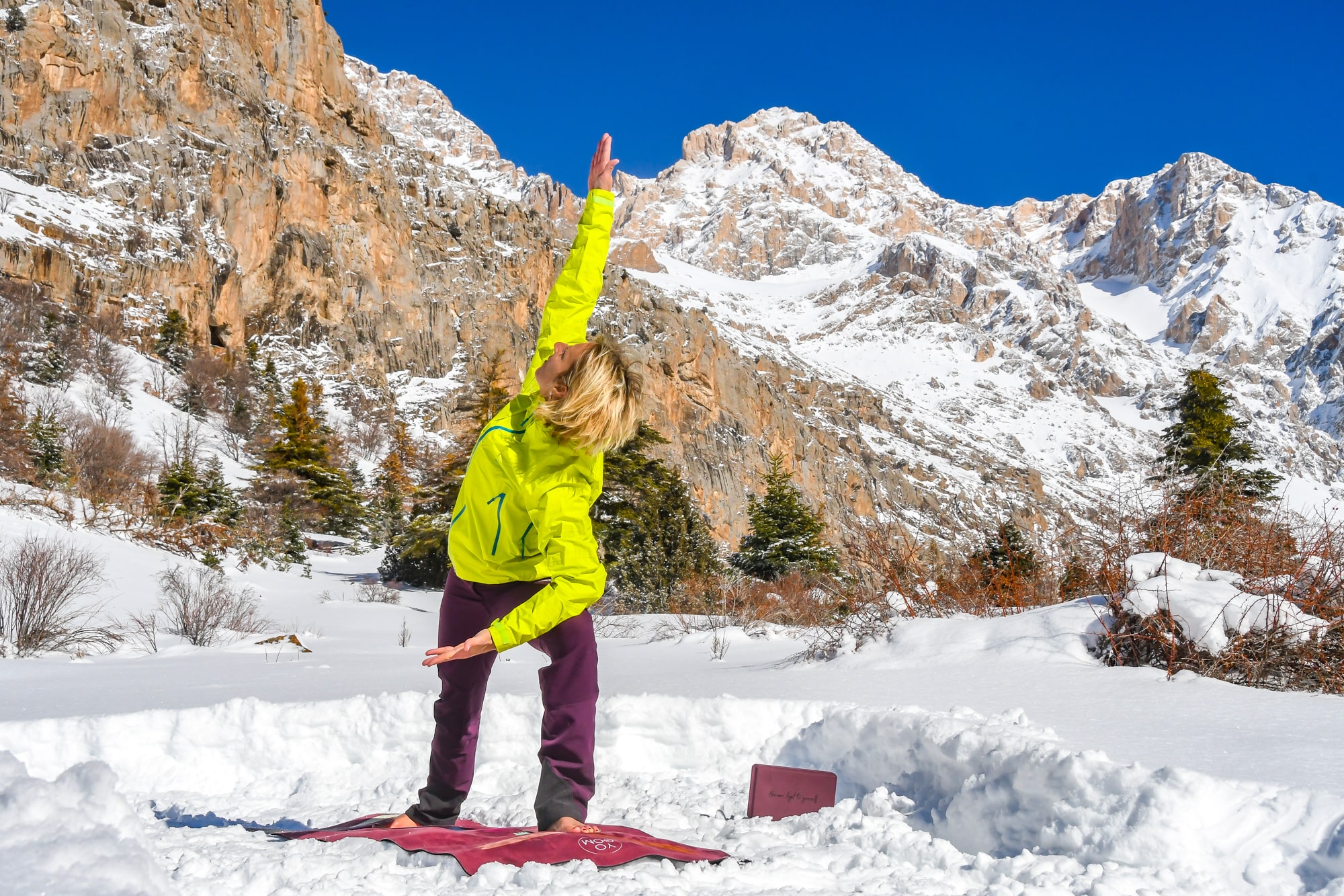Test veste runart femme pour yoga outdoor sur la neige